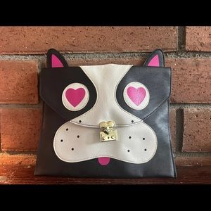 BETSEY JOHNSON Pug FRENCH BULLDOG Clutch Bag Handbag  NWT